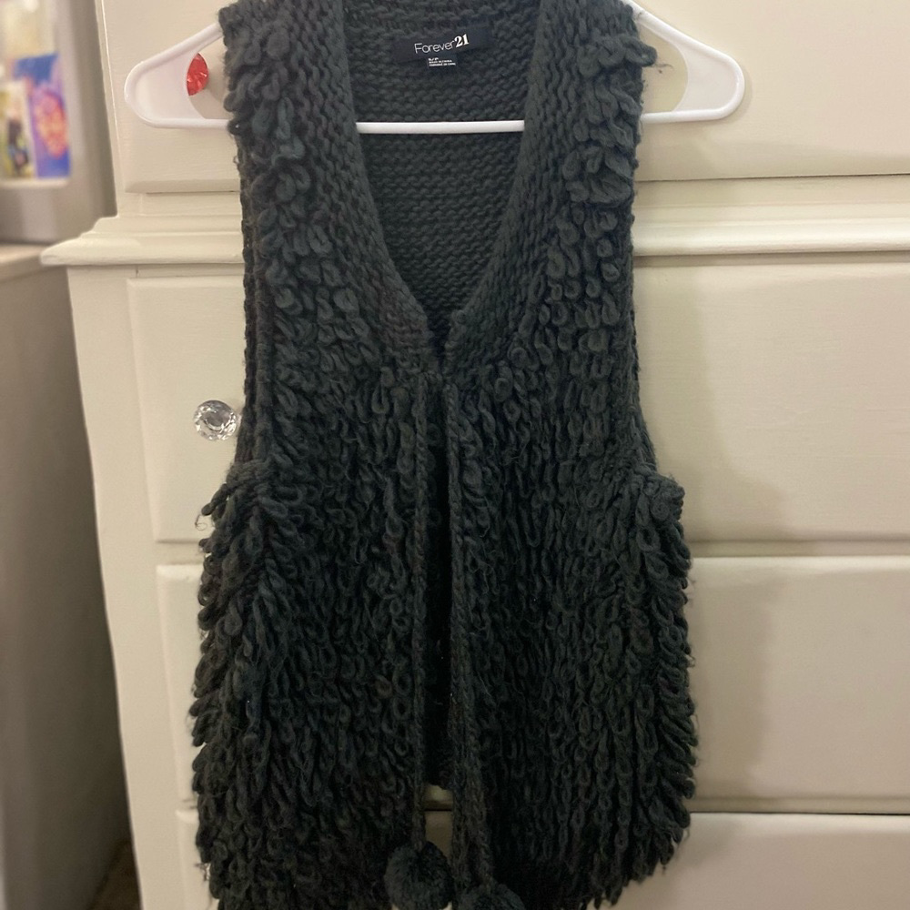 Forever 21, small, grey, sweater vest